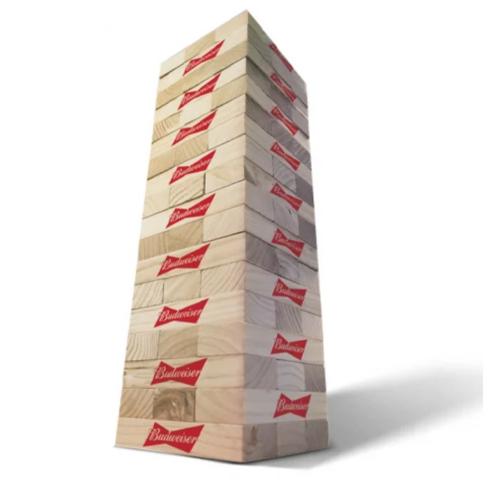 Giant Topple Tower - 4 Piece Set - 4 Color Imprint - 2 Sides