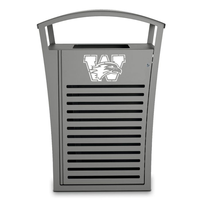 Exposition 45 Gal Receptacle/Recycler with Custom Two-Tone Panel