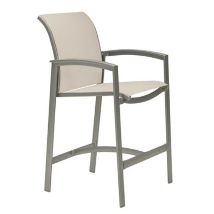 Elance Relaxed Sling Stationary Bar Stool