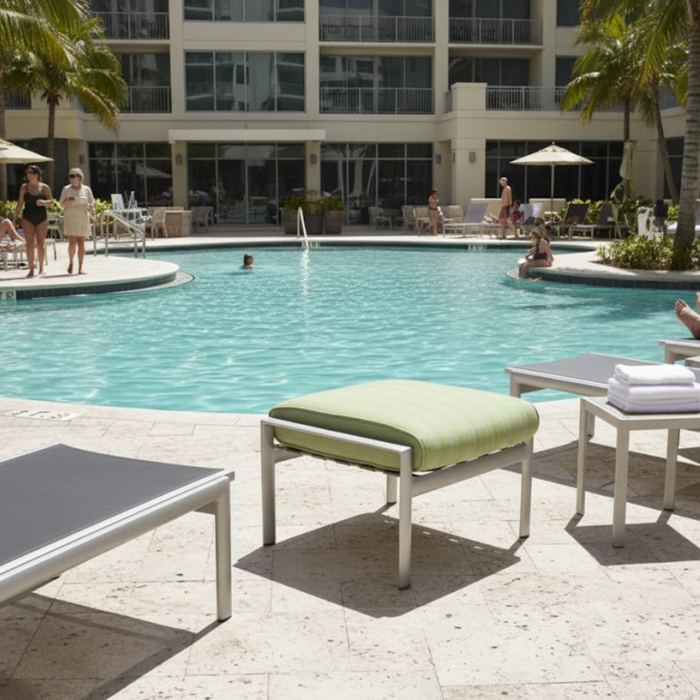 Southern Cay Cushion Ottoman