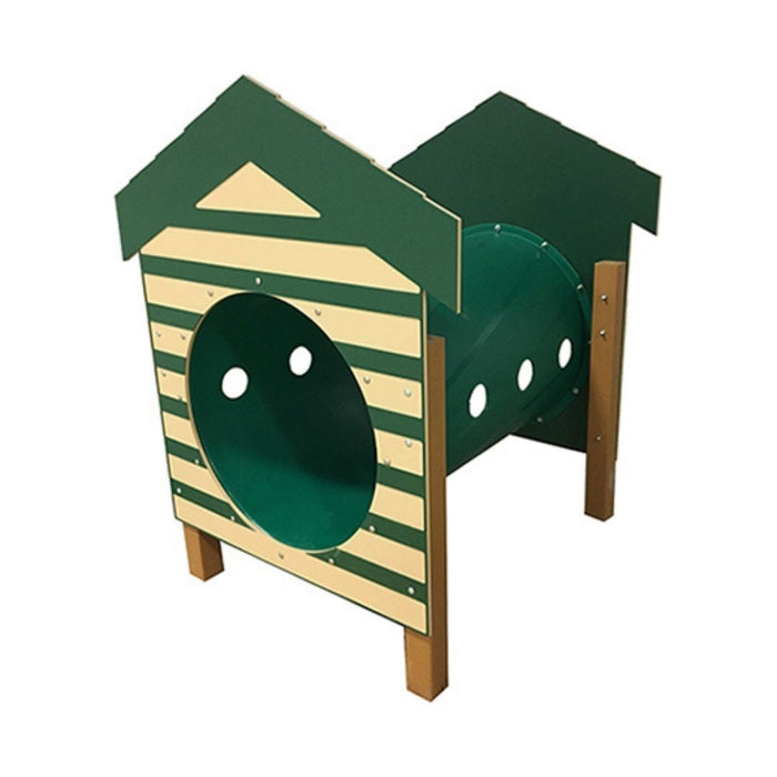 Recycled Crawl Tunnel with Dog House