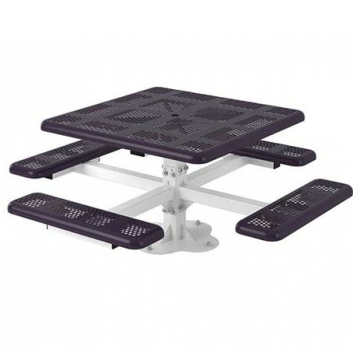 Perforated Square Pedestal Table