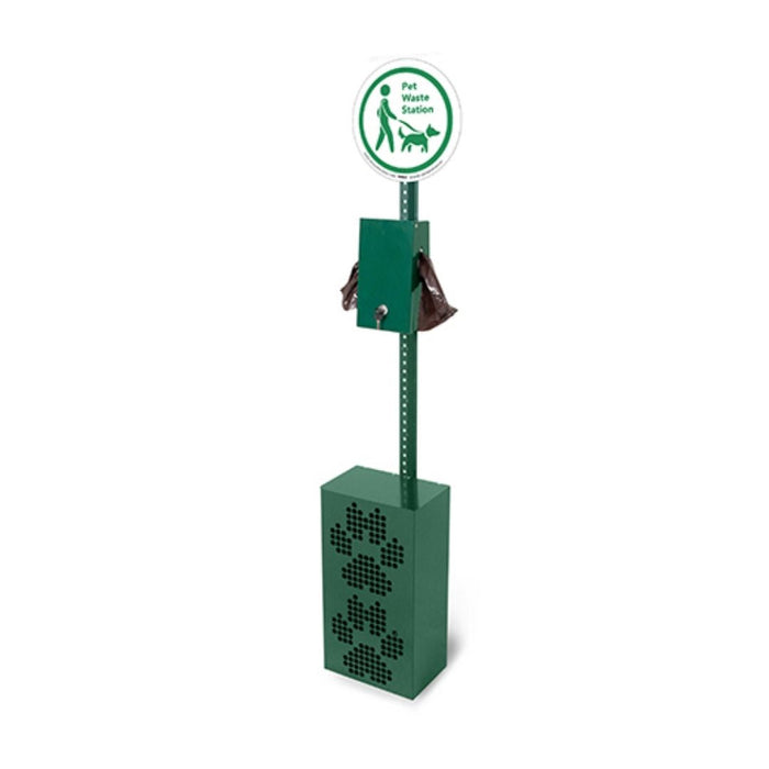 Pet Waste Station with Receptacle
