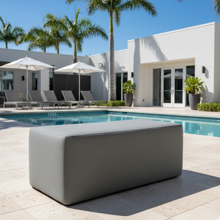 48" Rectangular Outdoor Ottoman