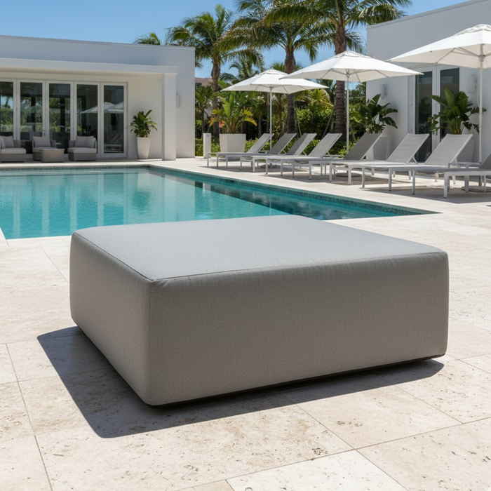 48" Square Outdoor Ottoman