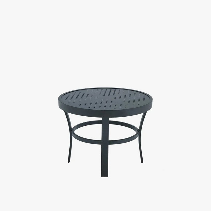 24" Round Side Table Stamp Top