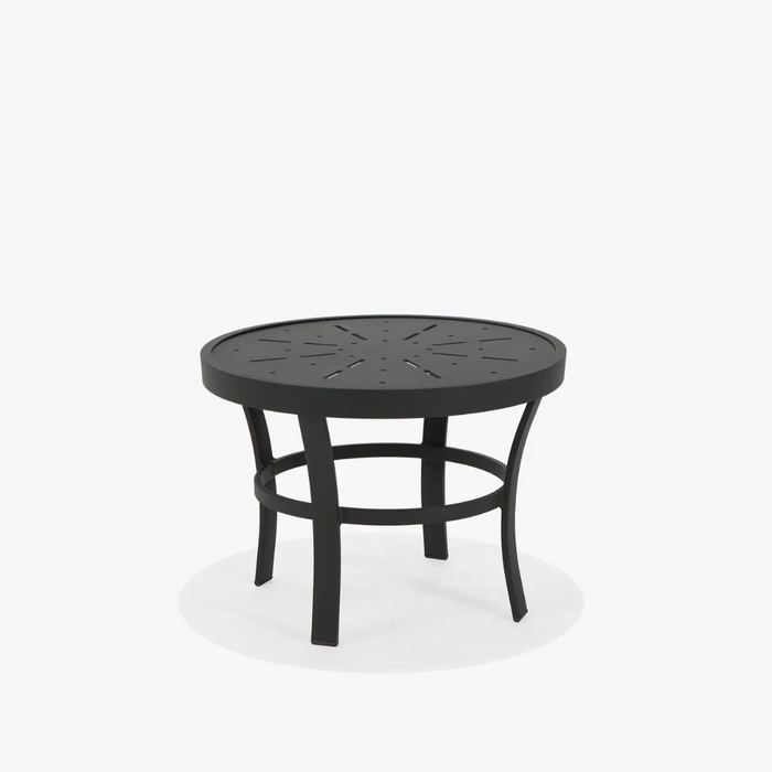 24" Round Side Table with Stamp Top
