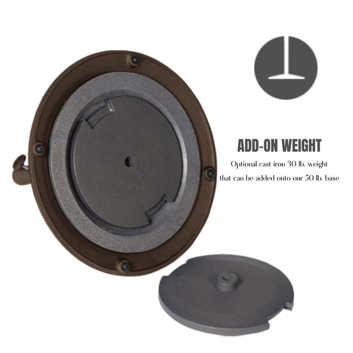 Classic Cast Iron Umbrella Base 50 lbs
