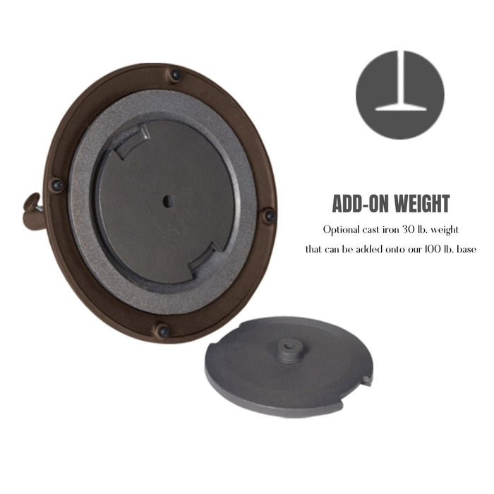 Monaco Cast Aluminum Umbrella Base 100 lbs