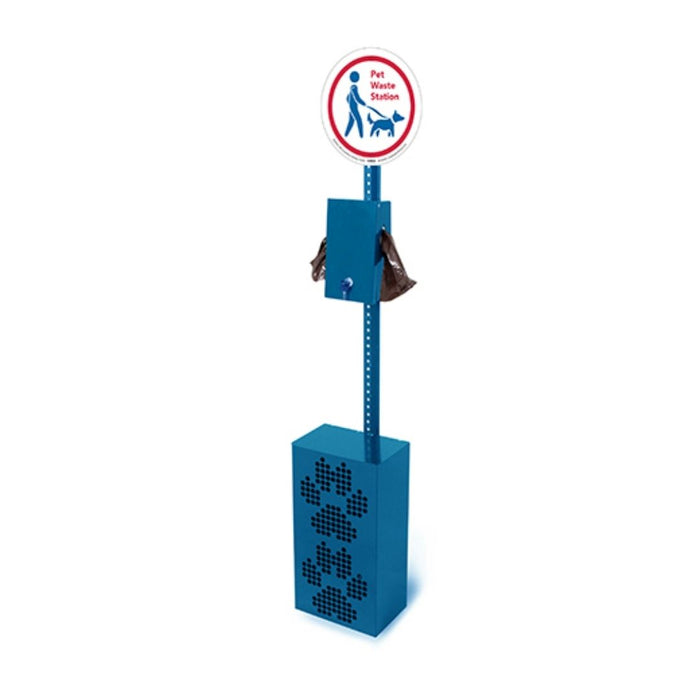 Pet Waste Station with Receptacle