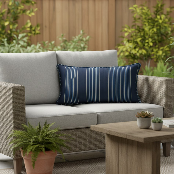 Lumbar Pillow with Welt 12"x20"