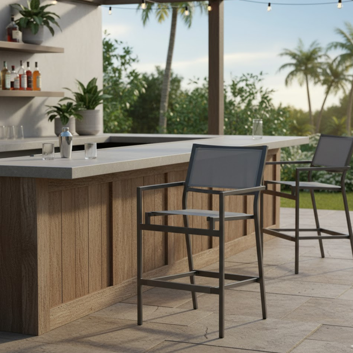Cabana Club Dining Stationary Bar Stool