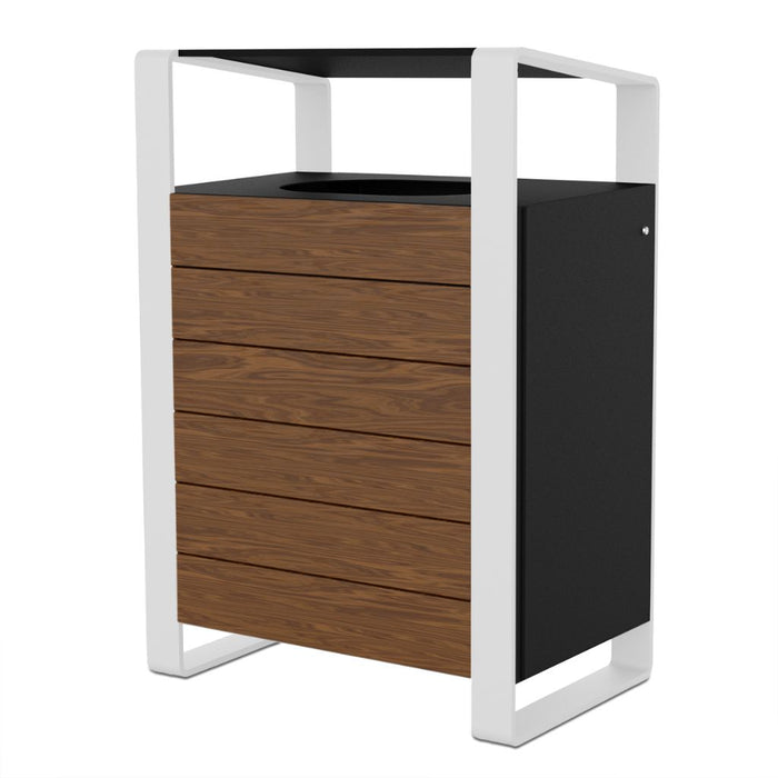 Vibe 45 Gallon Thermory Trash Receptacle with Bonnet Top