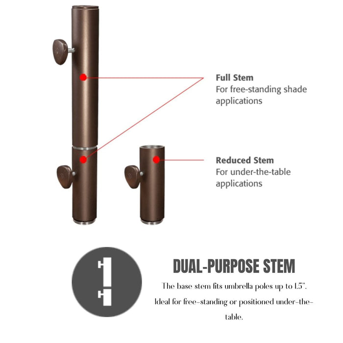 Classic Cast Iron Umbrella Base 50 lbs