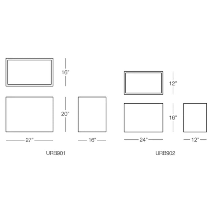 Urban Rectangular Pots