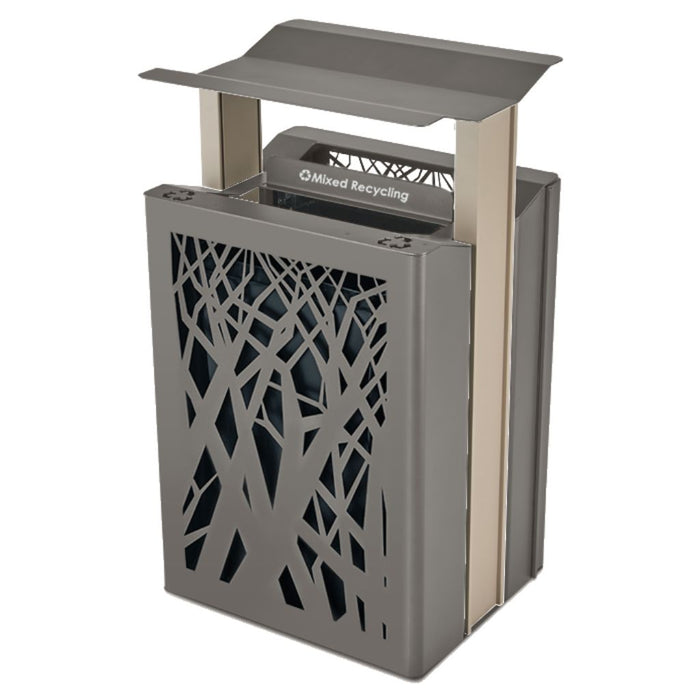 Airi Stix 45-Gal. Dual Trash/Recycler with Side Door