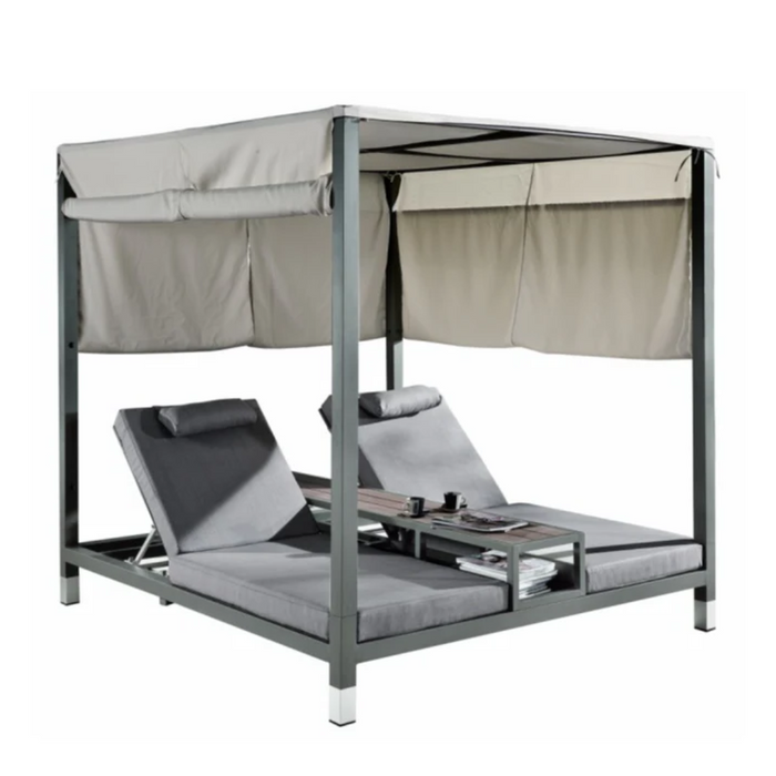 Amber Double Daybed with Center Table and Canopy