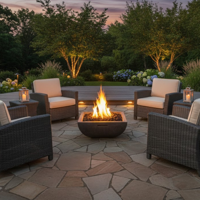 30″ Bordeaux Petite Square Fire Bowl