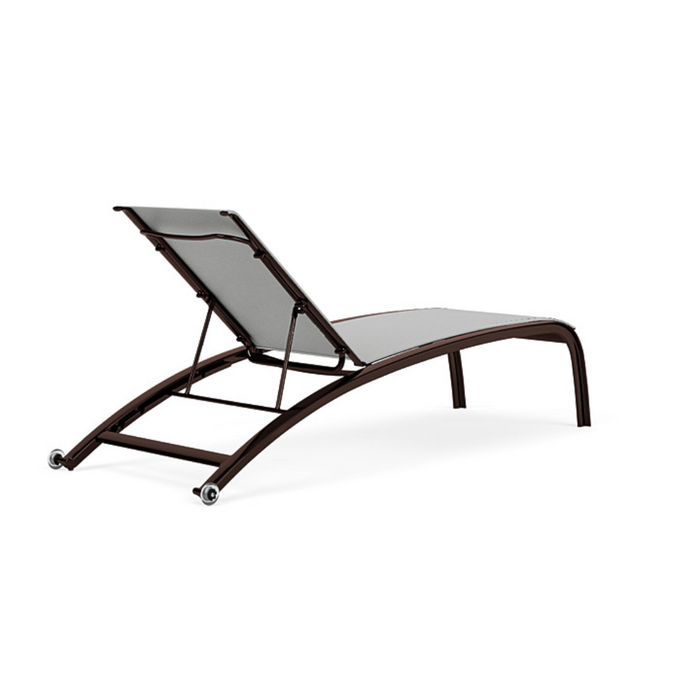 Edge Sling Stacking Chaise Lounge Armless