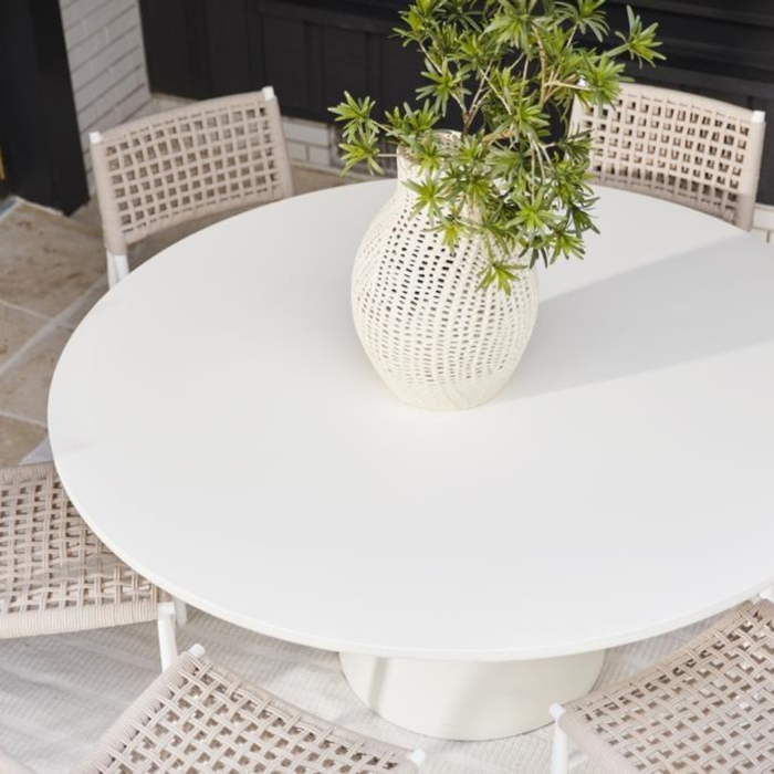 Pedestal Dining Table - Bone