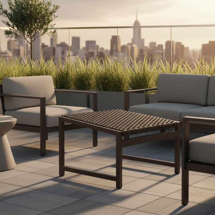 Cabana Club Woven Angled Ottoman