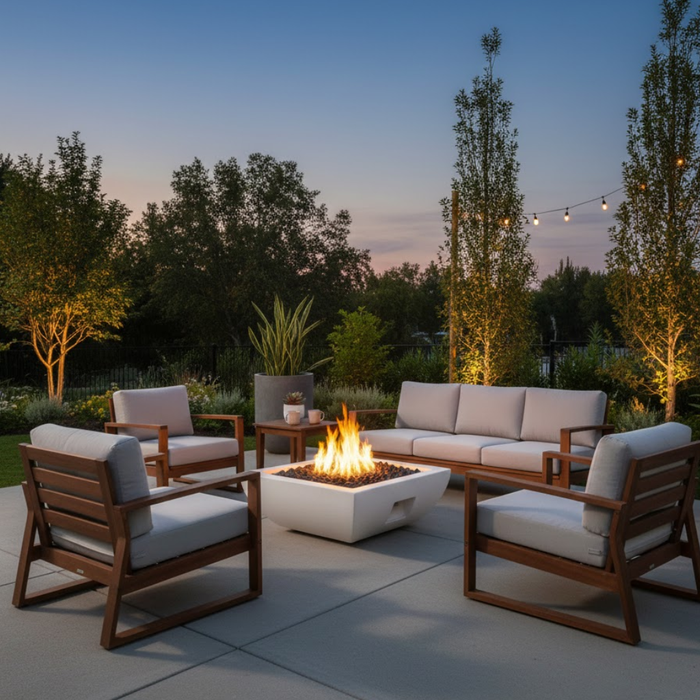 36″ Bordeaux Square Fire Bowl