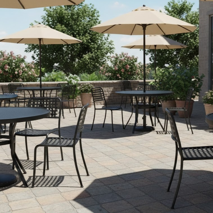 48" Round Dining Table Stamp Top