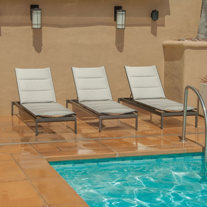 Cabana Club Padded Sling Chaise Lounge
