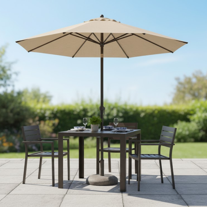 Meza 36" Square Bar Height Table with Hole