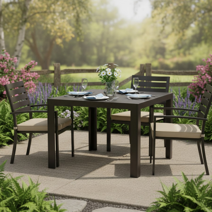 Meza 42" Square Dining Umbrella Table (with hole)