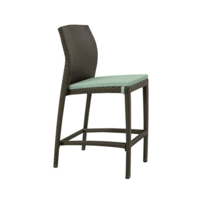 Evo Woven Armless Bar Stool with Seat Pad