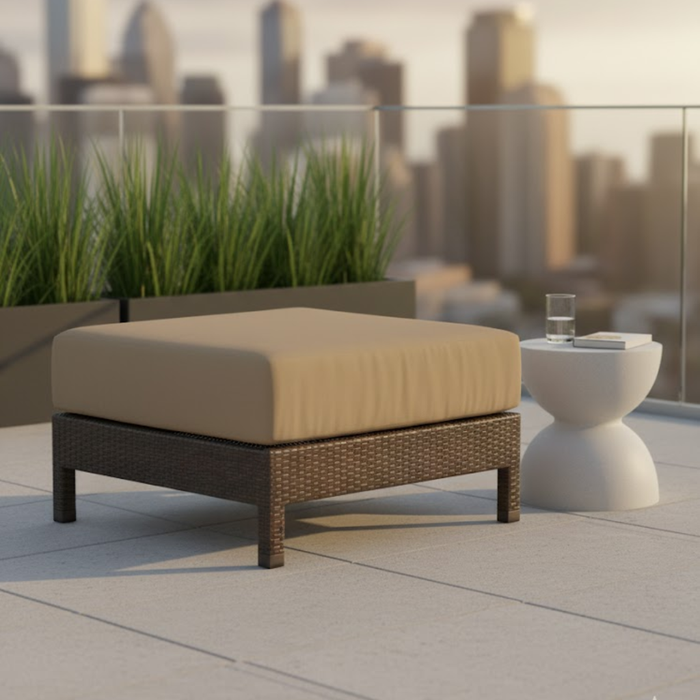 Evo Woven Square Ottoman