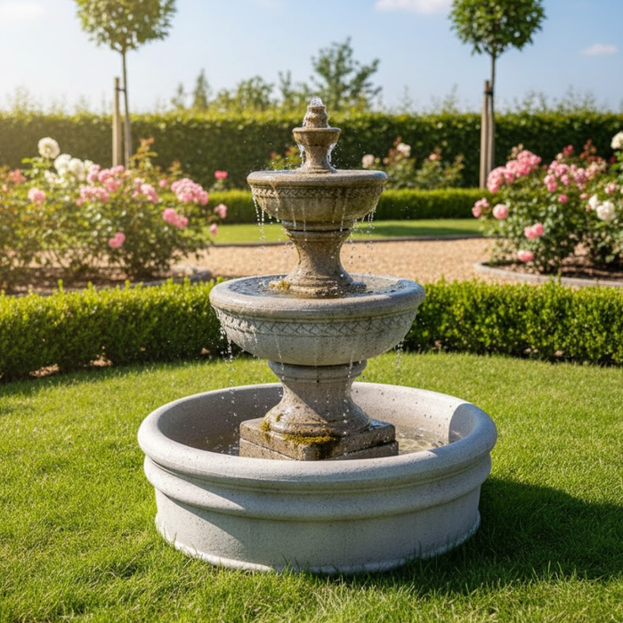 Sonoma Series Tiered Fountain with Basin