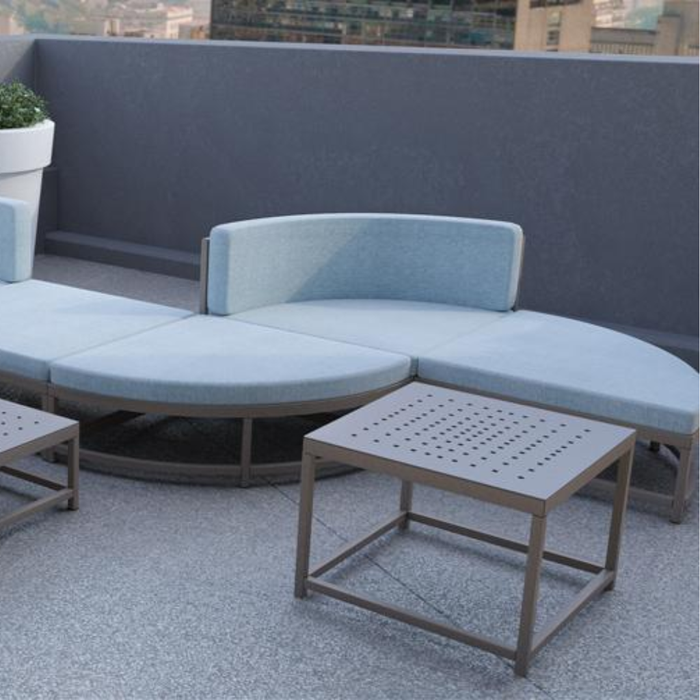 Cabana Club Patterned Square End Table