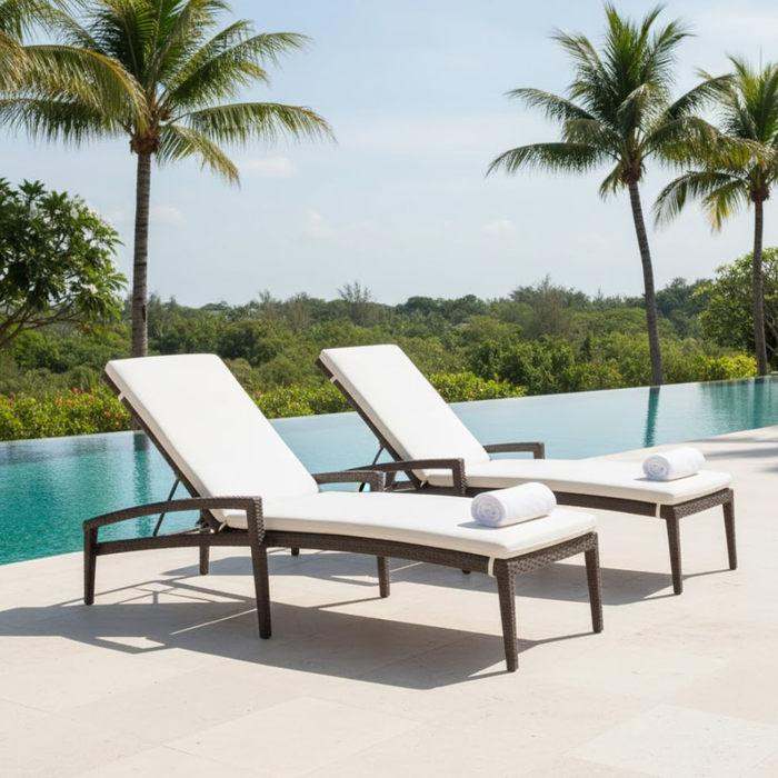 Evo Woven Chaise Lounge with Full Pad