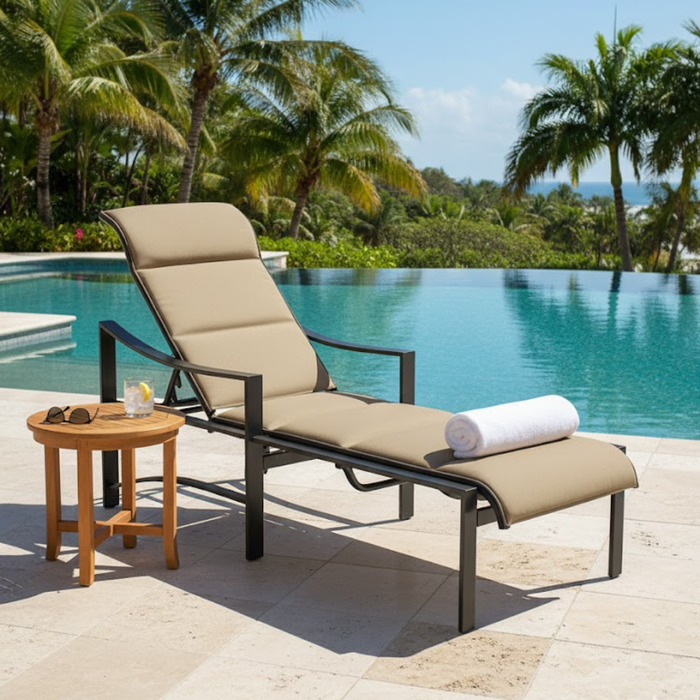 Kenzo Padded Sling Chaise Lounge