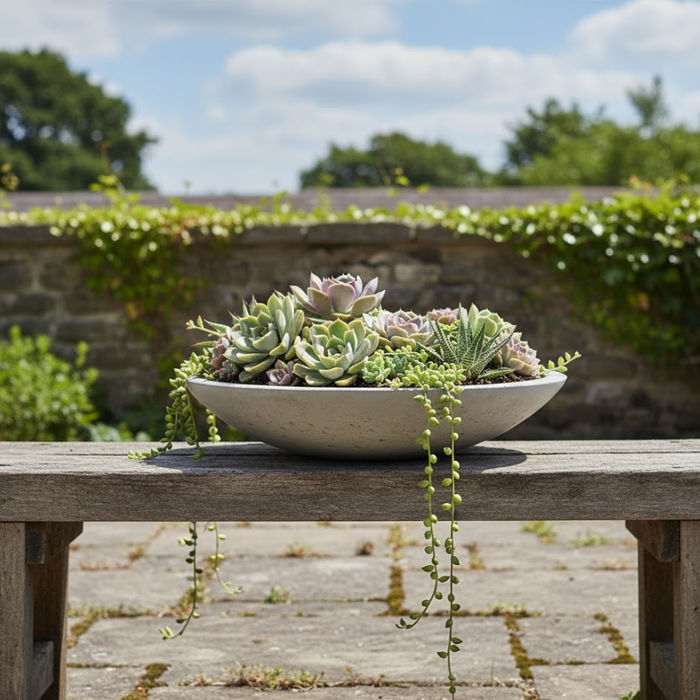 Low Profile Wok Series Planters