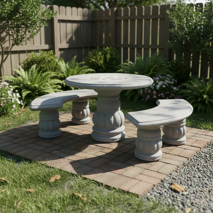 Rosonne Series Round Table Set with Insert