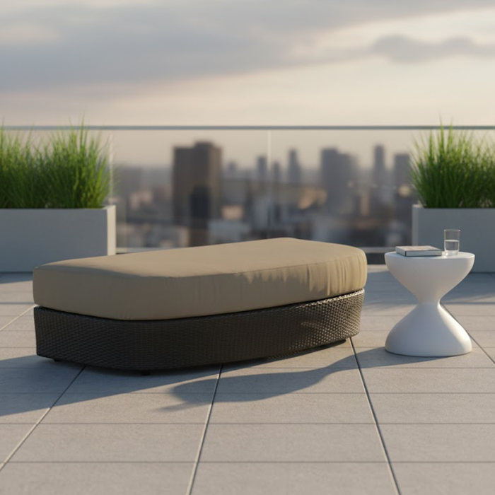 Evo Woven Lounger Ottoman
