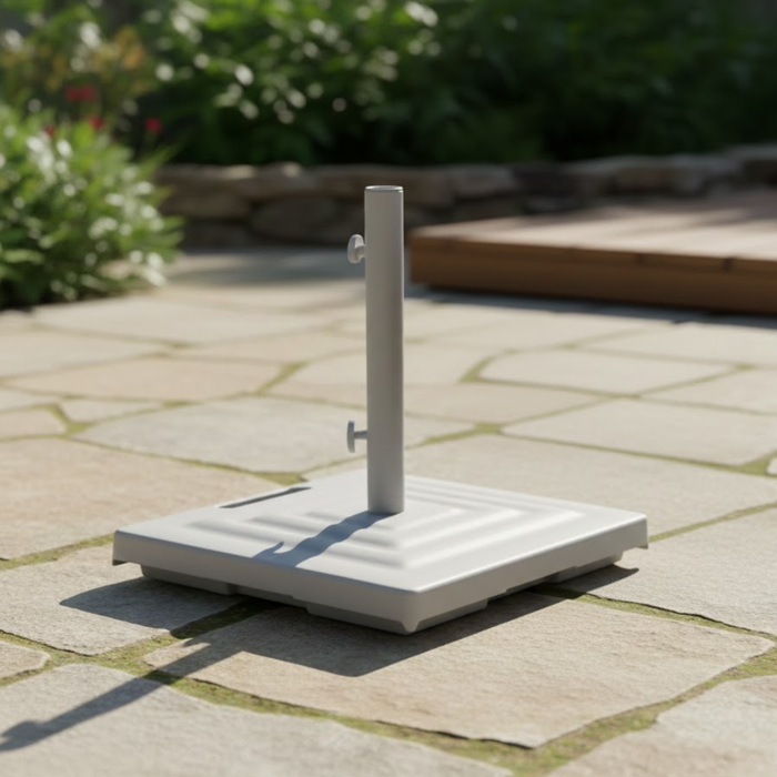 Monaco Square Cast Aluminum Umbrella Base 100 lbs