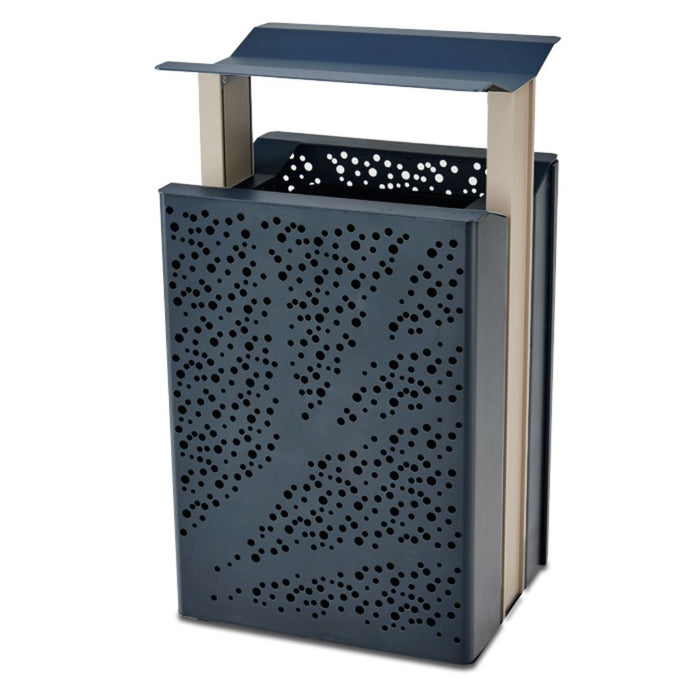 Airi Leaf 45-Gal. Trash Receptacle with Side Door