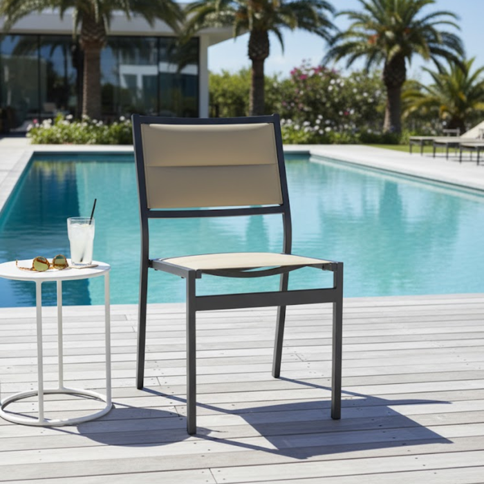 Cabana Club Padded Sling Side Chair