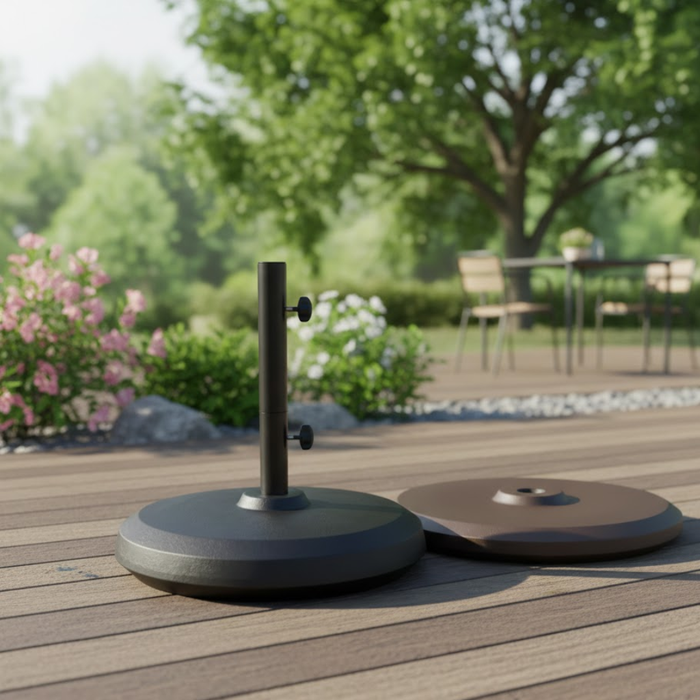 Commercial Umbrella Base Cast Aluminum 150 lbs