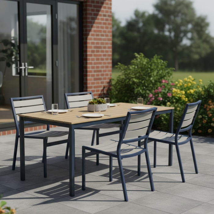 Cabana Club Aluminum Slat Side Chair