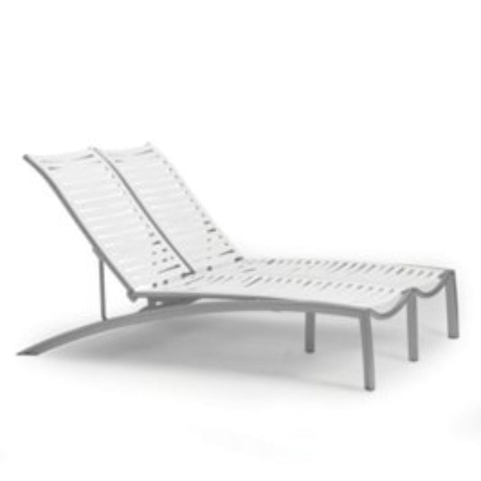 South Beach EZ SPAN™ Ribbon Segment Double Chaise Lounge Armless