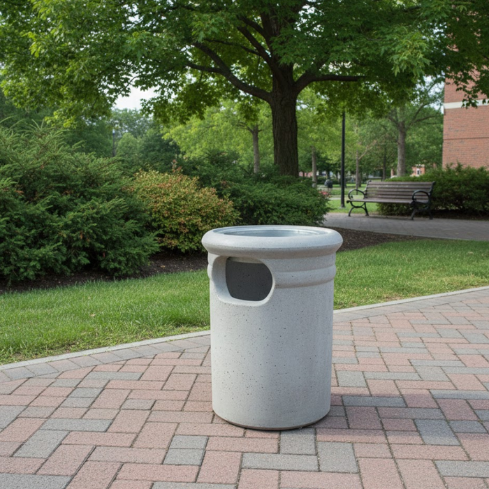 Ribbed Series Waste + Ash Receptacle