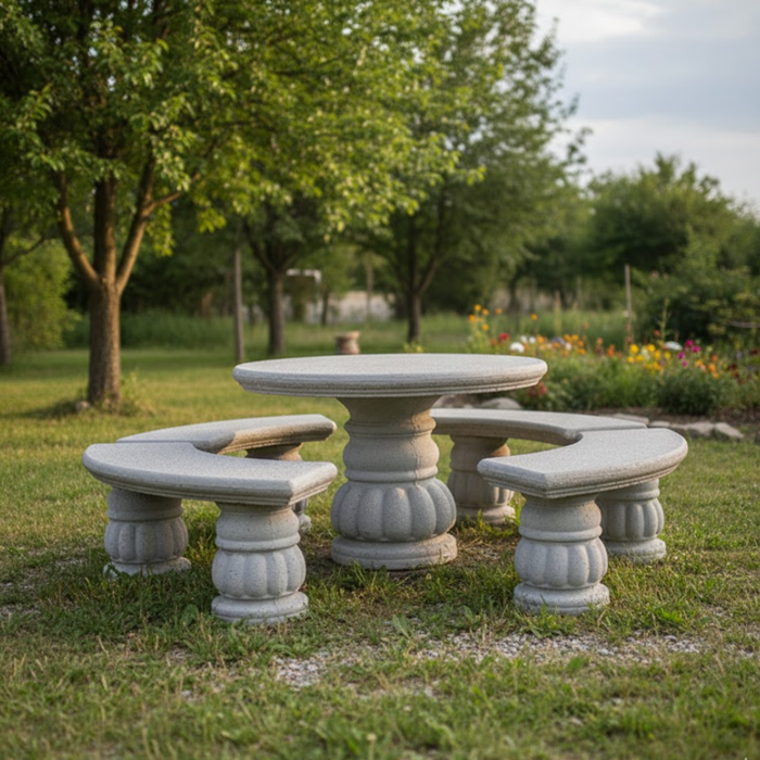 Rosonne Terrazzo Series Round Table Set