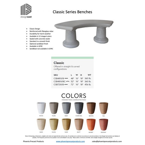 Classic Series Benches