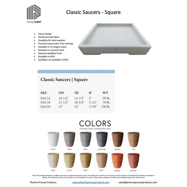 Classic Saucers – Square