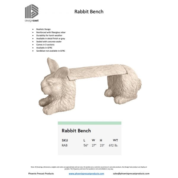 Outdoor Rabbit Bench Rabbit Bench — ALD Outdoors